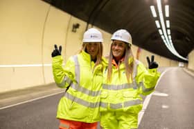 Mum and daughter, Debbie Wood and Jordan Cummings, work together at the Hinhead Tunnel.