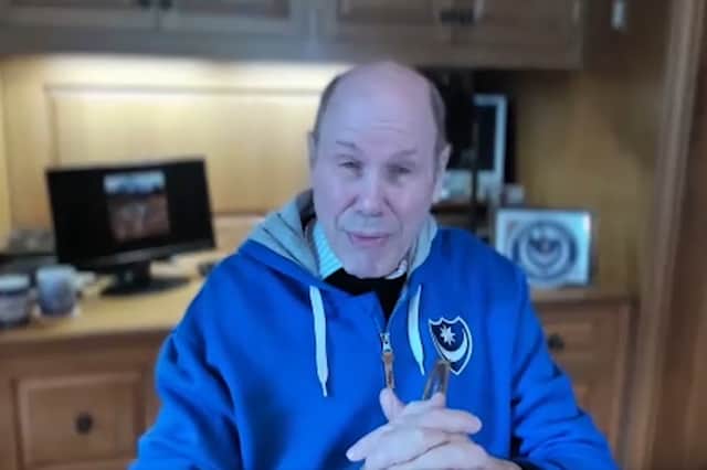 Michael Eisner sent a pre-recorded 12-minute video message to Pompey fans at the Portsmouth Supporters' Trust Q&A on Monday night