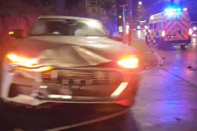 Crash on Southwick Hill Road