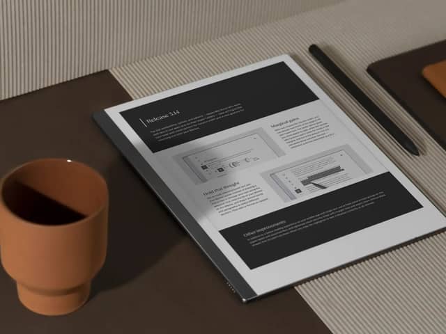 A clean, minimalist setup that shows why the Remarkable has become the go-to tablet for focused note-taking and distraction-free work.