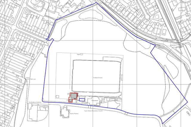 Location of proposed new changing room facilities at Cams Alders Recreation Ground, Fareham