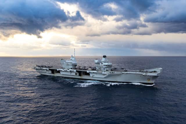 HMS Prince of Wales will be heading back to Portsmouth his weekend following a huge deployment to the Indo-Pacific. Pictured is a view of the 24 F-35B Jets embarked onboard the Flight Deck of HMS Prince of Wales.