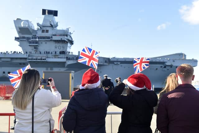 HMS Prince of Wales returned home to Portsmouth on Sunday, November 30, 2025, after being deployed to the Indo-Pacific since April. She has been in charge of the UK Carrier Strike Group and headed up various exercises in Japan, Australia, India and elsewhere. It's an emotional moment for sailors, as they they re-join their families in time for Christmas.