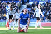 Colby Bishop was dropped from Pompey’s side for the trip to Charlton. Pic: Graham Hunt/ProSportsImages