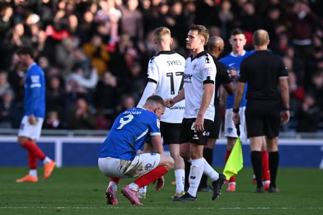 Pompey's latest defeat plunged them in the Championship relegation zone for the first time since mid-January. Picture: Graham Hunt/ProSportsImages