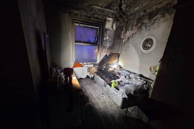 A small electric heater has caused a fire in a bedroom in Southampton on Saturday evening.