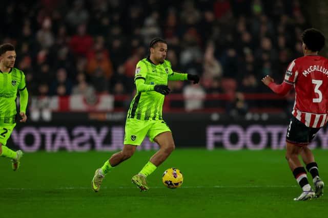 Florian Bianchini last appeared for Pompey at Sheffield United in November. Picture: Simon Davies/ProSportsImages