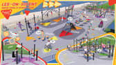 3D designs of the playpark. Credit: Proludic Ltd