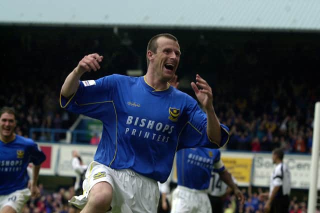 Steve Claridge scored 37 goals in 124 appearances before leaving Pompey in the summer of 2001