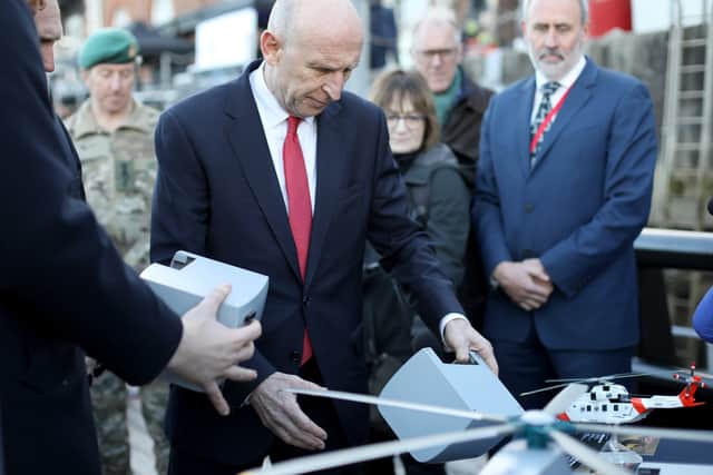 Portsmouth became the home to advanced autonomous vessels and drones, which will be used for Atlantic Bastion. The government is pushing towards a hybrid Royal Navy - where conventional warships will be deployed alongside un-crewed capabilities - in order to protect undersea cables and hunt Russian spy ships. The defence secretary John Healey and First Sea Lord General Sir Gwyn Jenkins were invited to HMNB Portsmouth on Thursday, December 4, 2025, to speak with personnel and showcase much of the equipment.
