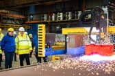 The first steel being cut for RFA Resurgent.