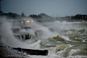 This fantastic picture by Alison Treacher shows the waves at Stokes Bay in Gosport.