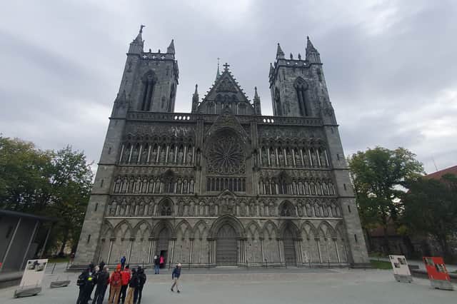 The Gothic Nidros Cathedral in the 'Viking' capital Trondheim