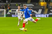 Pompey's Zak Swanson was forced off at Swansea City last night. Pic: Dan Minto/ProSportsImages