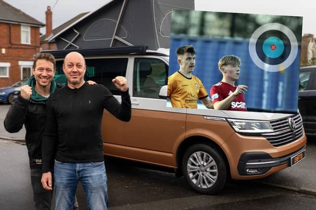 Ian Mullin has always wanted a camper van - and now he has one of the best models on the market thanks to hitting the right note in a spot the ball game