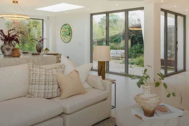 The interior is designed around luxury family living