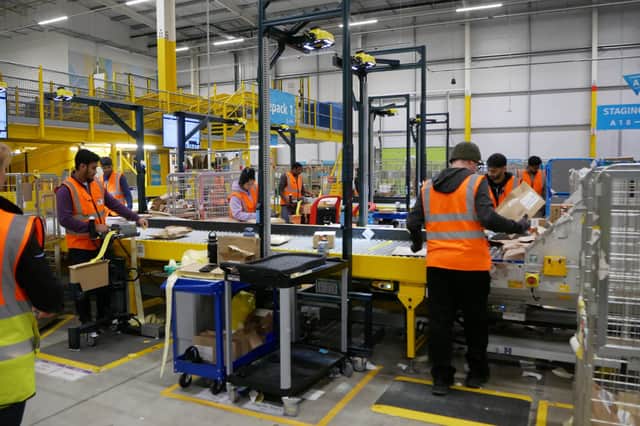 Finding a home for every parcel at the Amazon delivery station in Havant. Picture Habibur Rahman