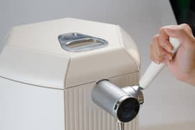 iGulu's F1 machine is as simple as using a pod coffee machine - just pop some ingredients in, let it brew for a few weeks, and your beer will be ready