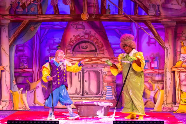 Beauty and The Beast 

Pictured: Paul Burling (French Frank) and Josiah Eloi (Dame Potty)