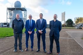 BAE Systems is pushing to invest in future technology which could be a part of the Royal navy of tomorrow. From L: Business development manager Bryan Hore, head of UK business development Steve Hart, head of radar Steve Newnham, and future radar product line lead Steve Reed.