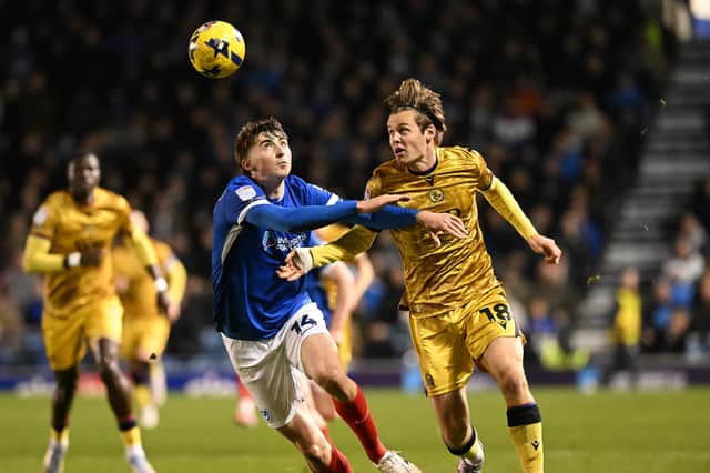 Hayden Matthews made his eighth appearance of the season on Saturday as Pompey beat Blackburn 2-1. Picture: Graham Hunt/ProSportsImages