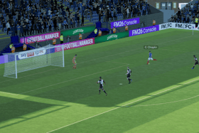 A screenshot from Football Manager 2026 game between Portrsmouth and QPR (photo Sports Interactive)