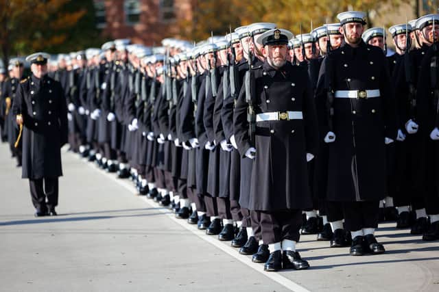 The number of Full-Time Trained Strength Royal Navy, Army, and RAF personnel, continues to fall despite a recent uptick in recruitment figures.