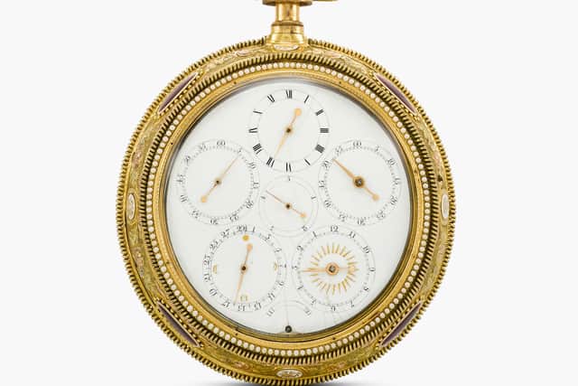A striking gold watch owned by Lord Nelson has been put up for sale at Sotheby's in London, and it's expected to sell for roughly £400,000.