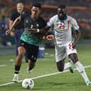 Haji Mnoga, pictured up against DR Congo's Arthur Masuaku, competed in the last Africa Cup of Nations in 2024. Picture: FADEL SENNA/AFP via Getty Images)