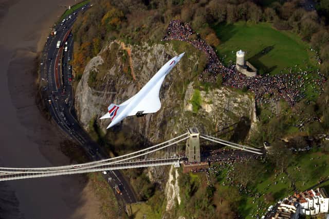 The Concorde and Bristol's Clifton Suspension Bridge made the list.
