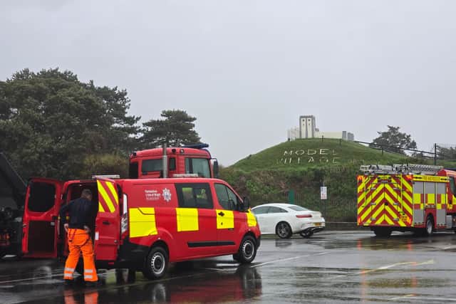Fire crews are currently attending Southsea Model Village after a dog has become trapped in an air vent beneath one of the buildings. 

Picture: Habibur Rahman