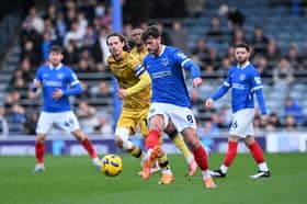John Swift on the attack against Blackburn in Pompey's 2-1 win. Picture: Graham Hunt/ProSportsImages