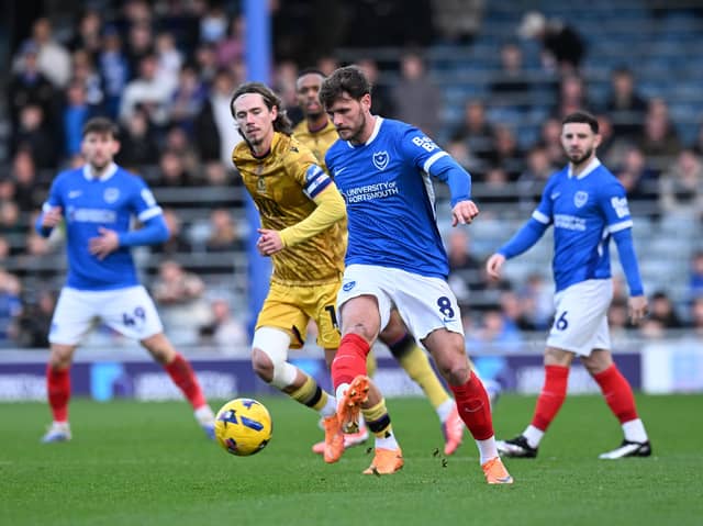 John Swift on the attack against Blackburn in Pompey's 2-1 win. Picture: Graham Hunt/ProSportsImages