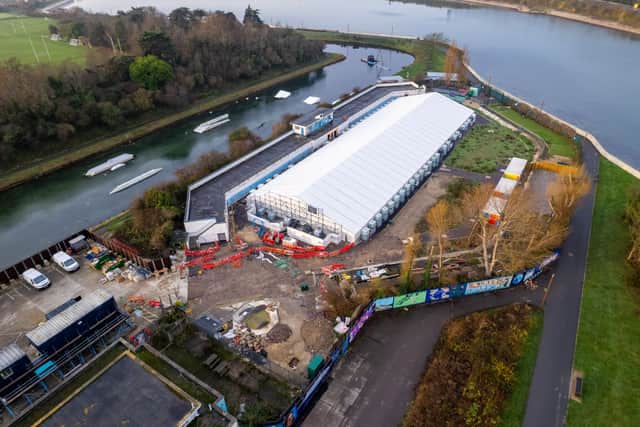 Eye-opening drone footage of the ongoing work at Hilsea Lido as the multi-million pound regeneration project nears completion. 

Picture: Alex Shute