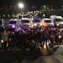 The PKW Volkswagen car group has met up for a Christmas cruise around the city.  