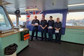 Royal Fleet Auxiliary sailors who were deployed on Operation Highmast, headed up by the Royal Navy flagship HMS Prince of Wales, have been honoured for their hard work and dedication.