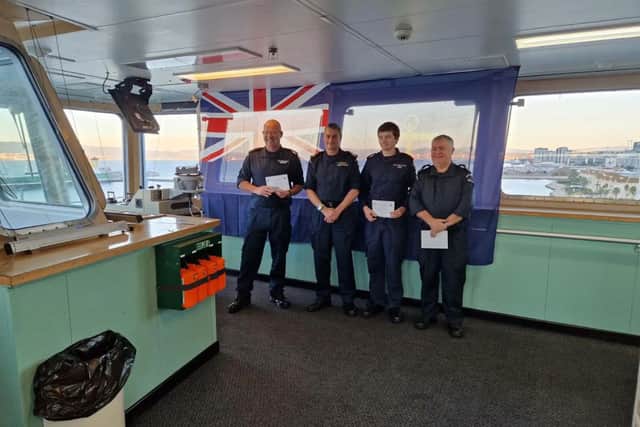Royal Fleet Auxiliary sailors who were deployed on Operation Highmast, headed up by the Royal Navy flagship HMS Prince of Wales, have been honoured for their hard work and dedication.