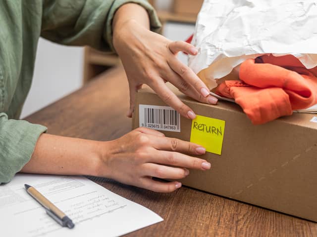 19 per cent have returned an unwanted item altogether.