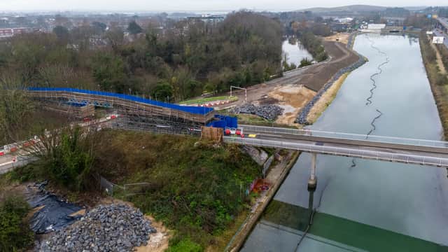 Ongoing sea defences work in Hilsea. Photos by Alex Shute