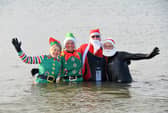 Dozens of people took part in the Boxing Day Dip at Lee-on-the-Solent raising money for Harbour Cancer Support.