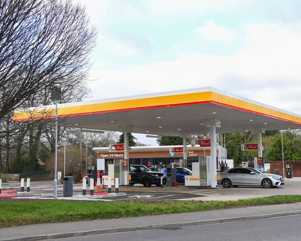 Shell petrol station in Wickham - 26/12/25. It has recently been refurbished and reopened.