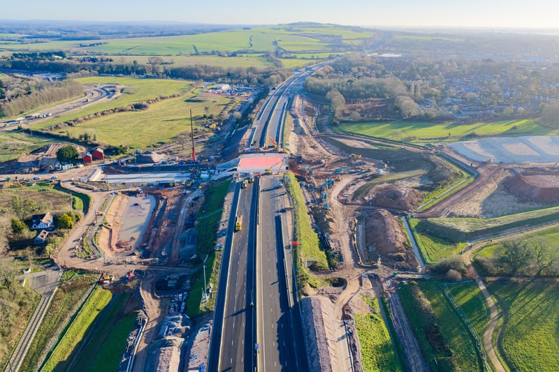Incredible progress made in M27 junction upgrade as major milestone met ...