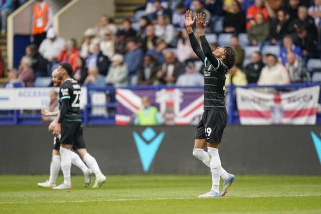 Harvey Blair scored his maiden Pompey goal at Sheffield Wednesday in April. Picture: Jason Brown/ProSportsImages