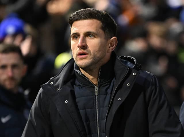 Pompey boss John Mousinho is hopeful there will be new arrivals before Saturday: Picture: Graham Hunt/ProSportsImages