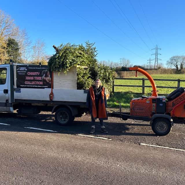 Piper Tree Services based in Fareham will be collecting Christmas trees in January in return for donations to children's charity George's Rockstars.