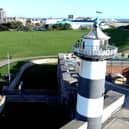 A sneak peak of the artwork set to be unveiled on New Years Day at Southsea Castle. Turner Prize-nominated artist Nathan Coley will be illuminating the lighthouse.