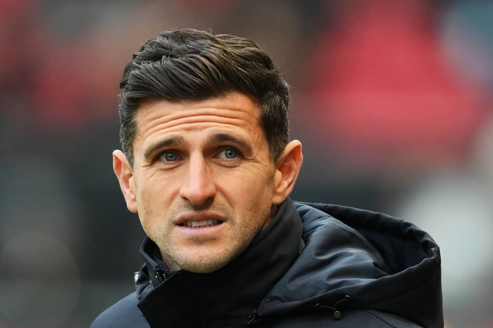 Pompey boss John Mousinho. Pic: Getty