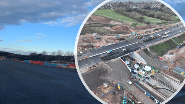 M27 during the final testing before it reopened