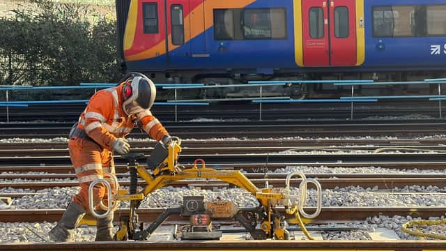 Rail works disrupted services between London Waterloo and Clapham Junction