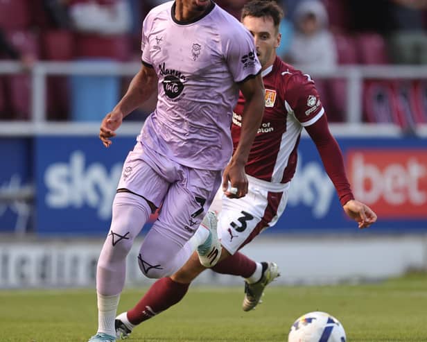 Former Pompey man Reeco Hackett is in excellent form for Lincoln City. Pic: Getty.